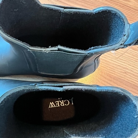 J.Crew Chelsea Rain Boots Black Size 6 - Picture 9 of 12